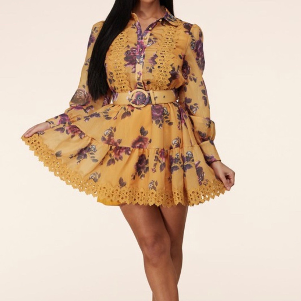 Vintage Inspired Rose Print Dress